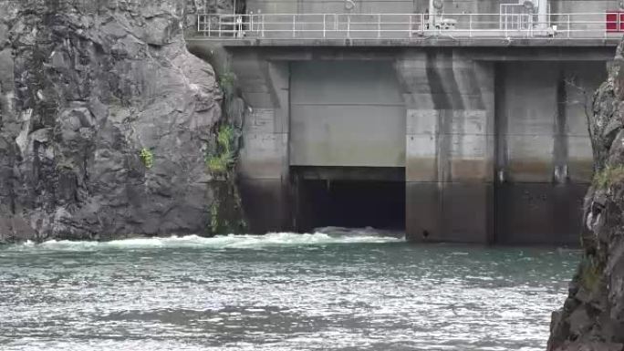 佐治亚州，布福德大坝，布福德大坝流出的水的特写镜头