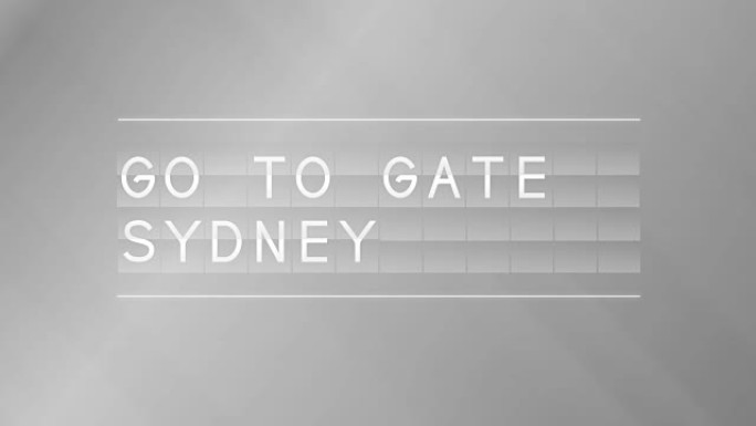 悉尼机场出发板