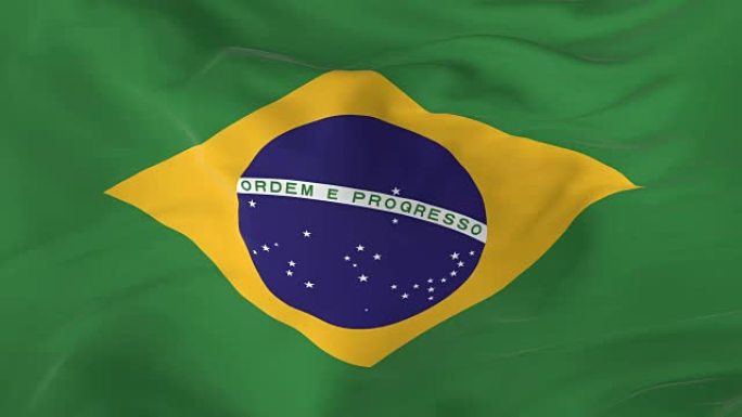 挥舞着环绕的旗帜作为巴西的背景