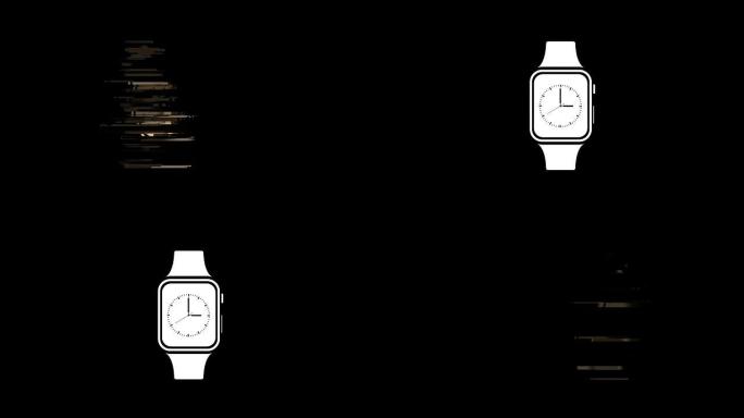 动画-现代智能手表故障背景