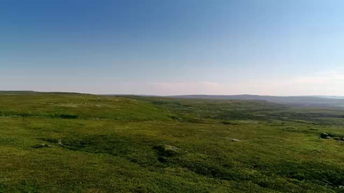 北苔原山空中景观