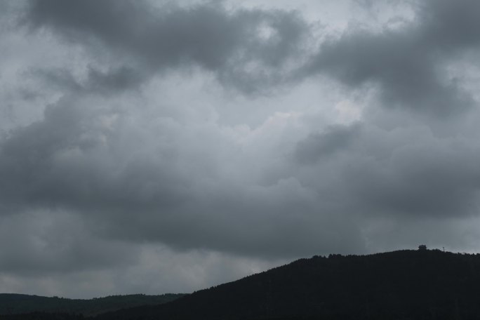 雷雨天气天空乌云滚动6K延时实拍