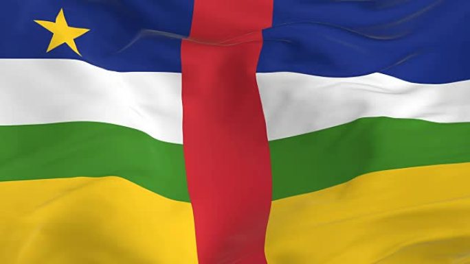 挥舞着环形的旗帜作为背景中非共和国