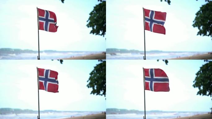 旗帜在风中飘扬