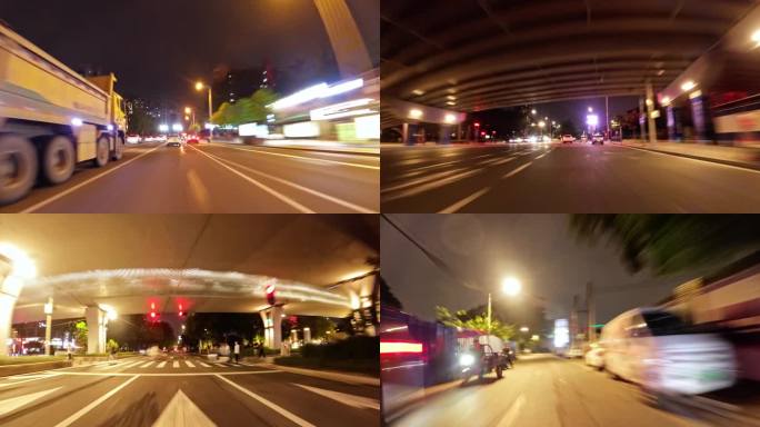 【4K】三段城市穿梭延时摄影
