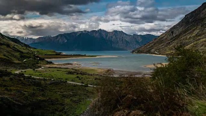 瓦纳卡湖新西兰自然景观