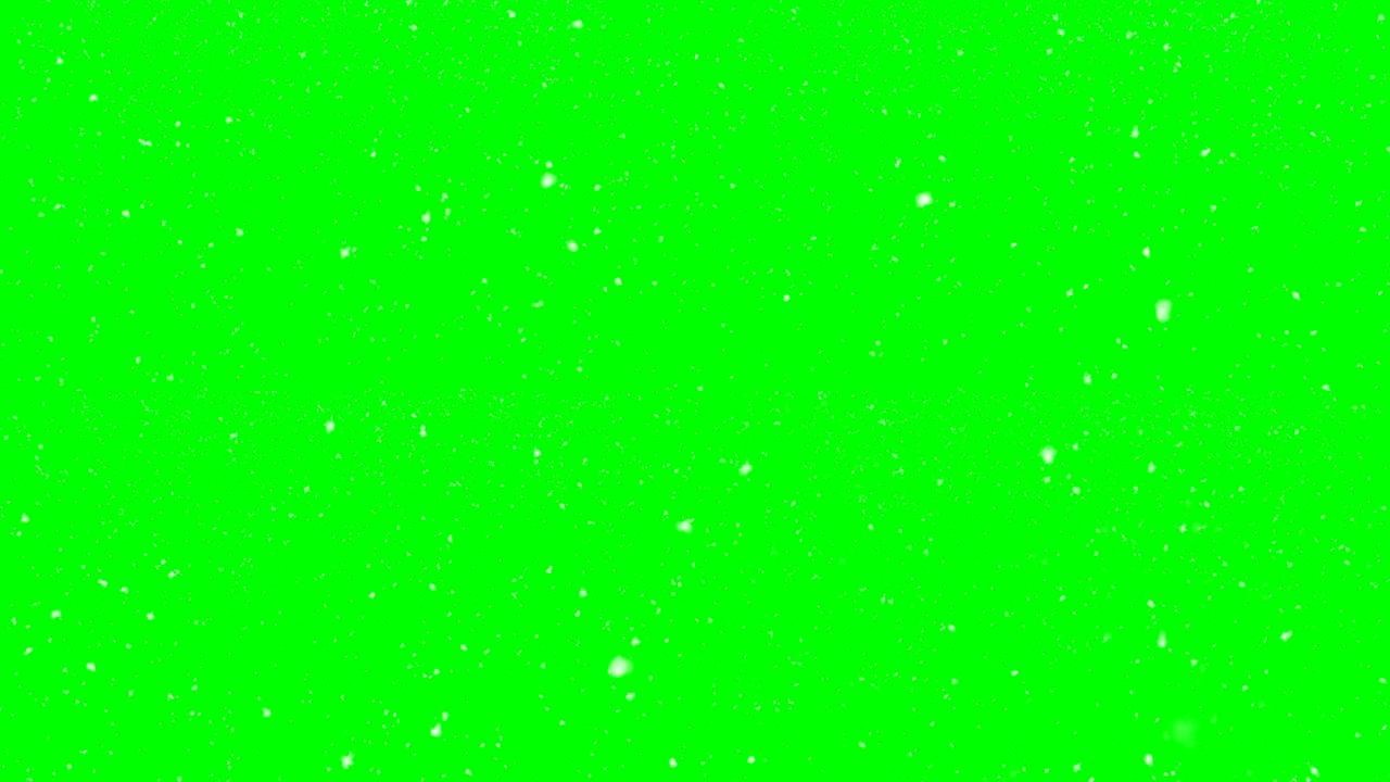4k真看雪动画绿盒叠加无尽循环