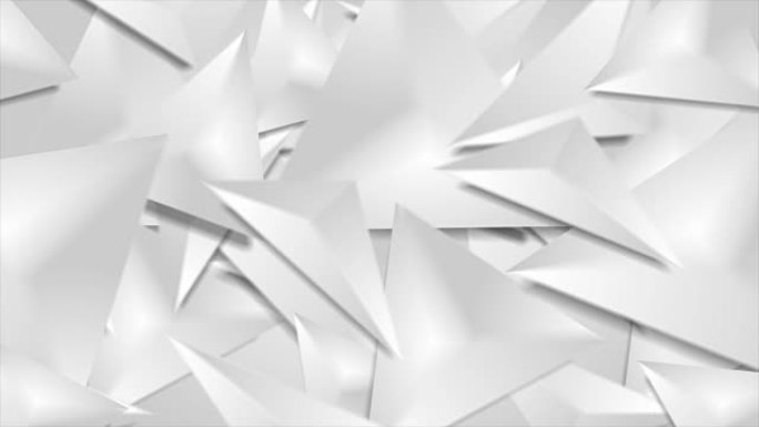 灰色3d平滑三角形几何多边形视频动画