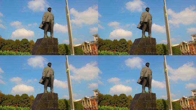 列宁广场雕像顿涅茨克乌克兰