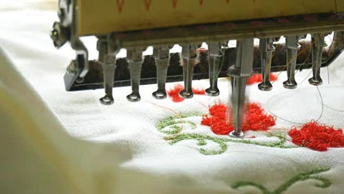 纺织厂工业绣花机