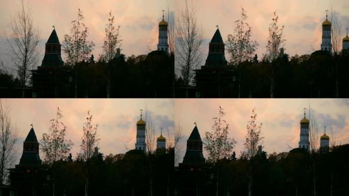 圣母升天大教堂的钟楼。莫斯科。