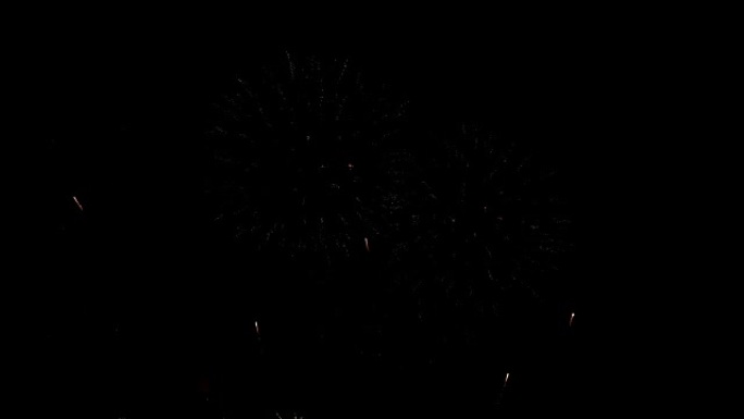 烟花汇演庆典，彩色烟花4K