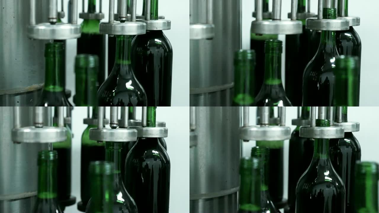 工厂酒瓶灌装生产线