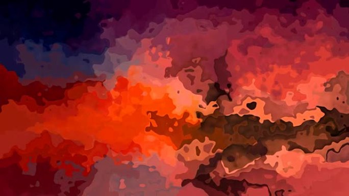 视频动画斑点背景火红彩色斑点