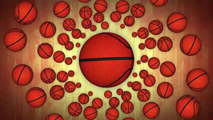 篮球动画，渲染，背景，循环