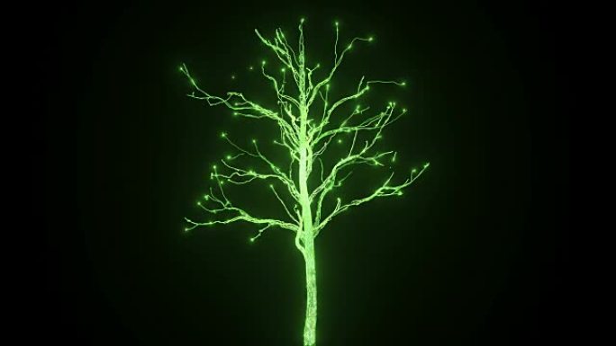 一种生长着放电树的新生命。4k超高清