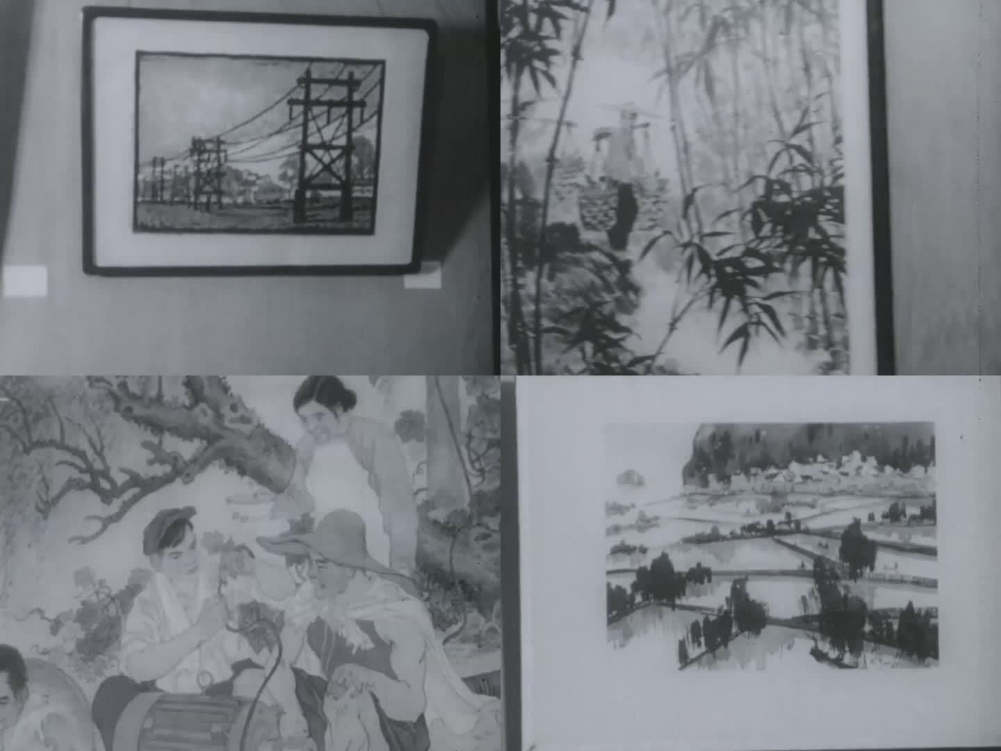 60年代农村题材 美术作品 绘画展览