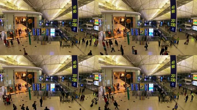 香港机场的时间流逝