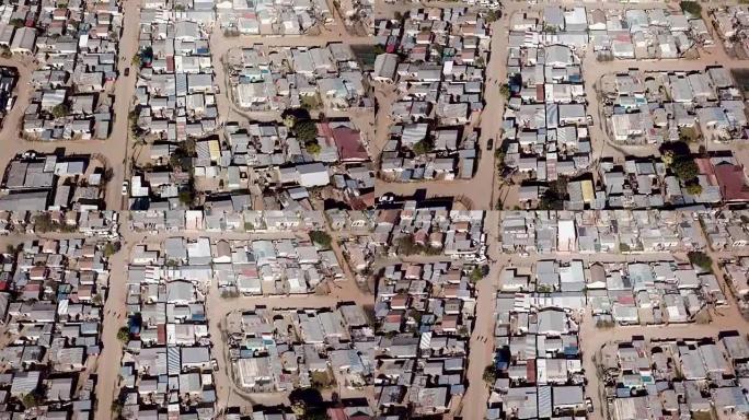 南非小镇的鸟瞰图