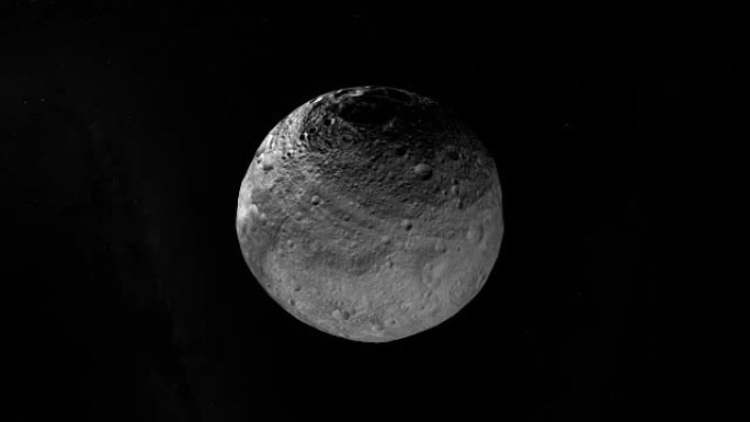 小行星灶神星，小行星带中最大的天体之一，回旋。循环