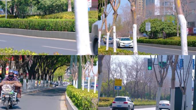 南京城市马路汽车车辆车流视频素材4