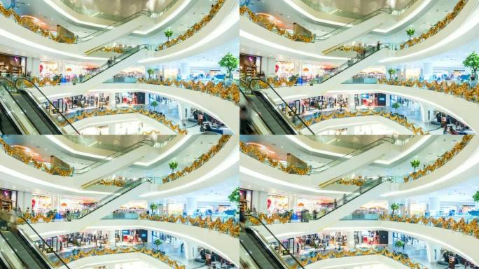 2018年12月06日曼谷泰国在最受欢迎的百货商店购物的时间间隔是泰国最新最大的购物中心