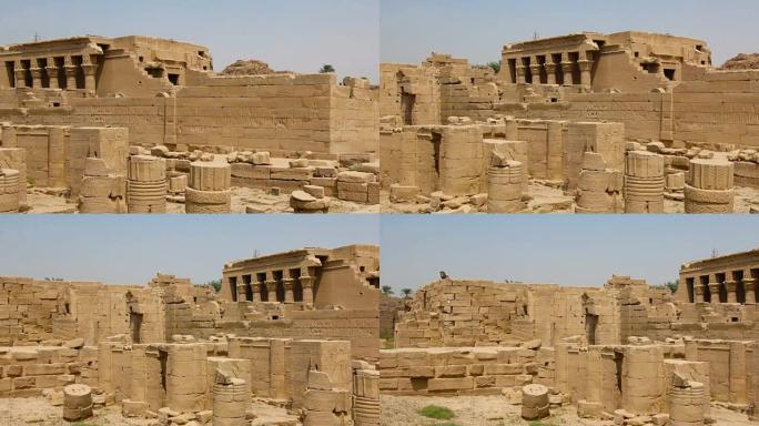 美丽的登德拉古庙或哈索尔庙。埃及，登德拉，古埃及神庙靠近肯城。