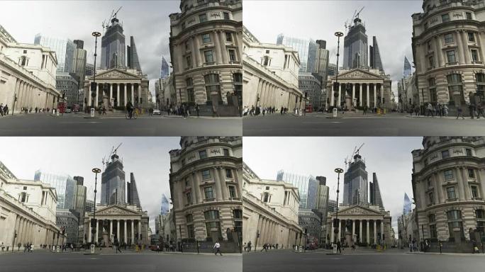 伦敦皇家交易所和城市摩天大楼