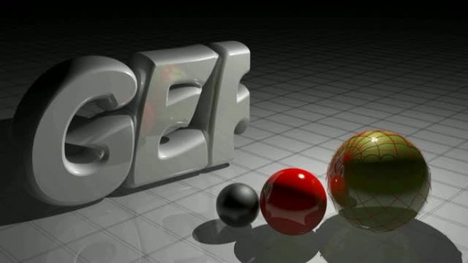 德语写成长近三个彩色球体- 3D渲染视频