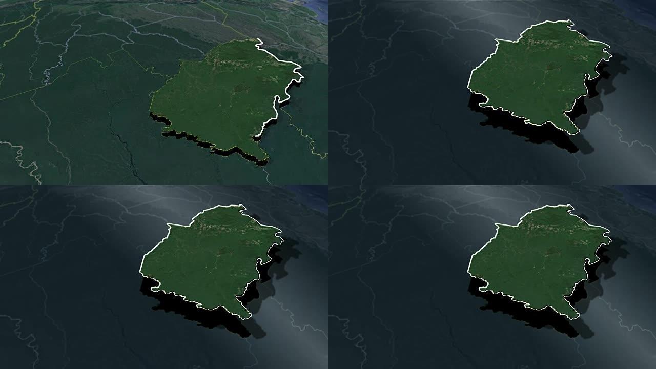 亚马逊州-动画地图
