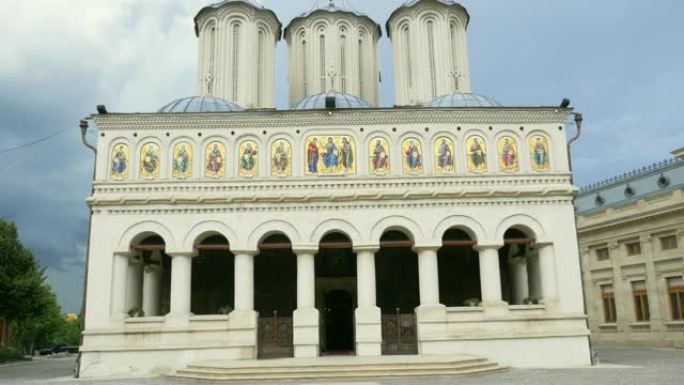 大都会教堂的美丽景色。罗马尼亚布加勒斯特