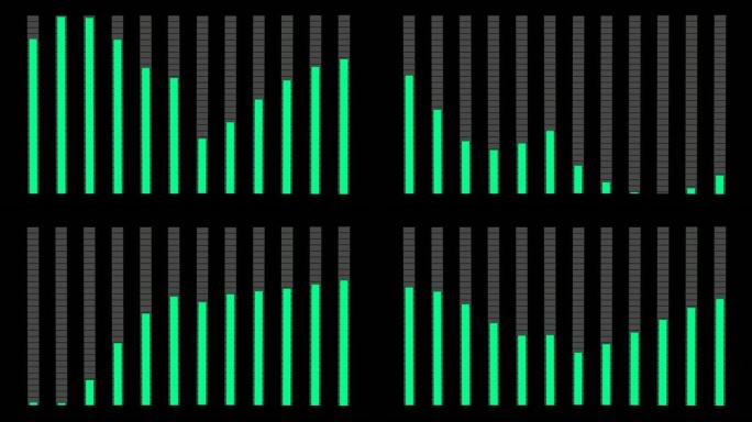 移动音乐均衡器。抽象动画