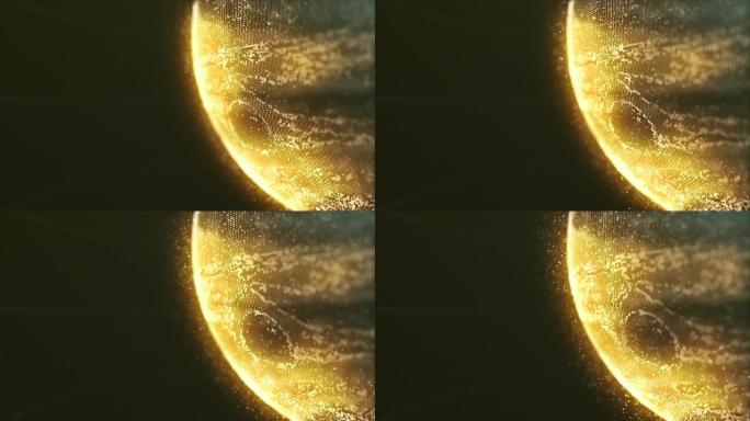 精确的木星表面纹理旋转数字风格