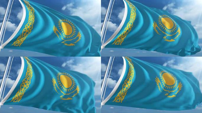 哈萨克斯坦国旗|可循环