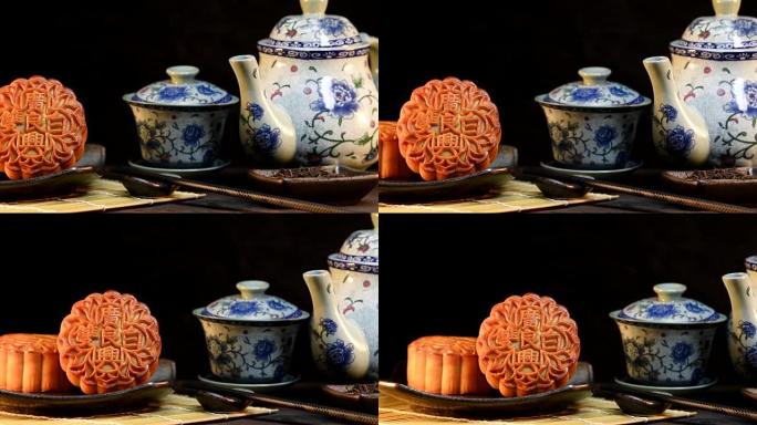 中秋节/月饼上的汉字用英语表示 “双白”