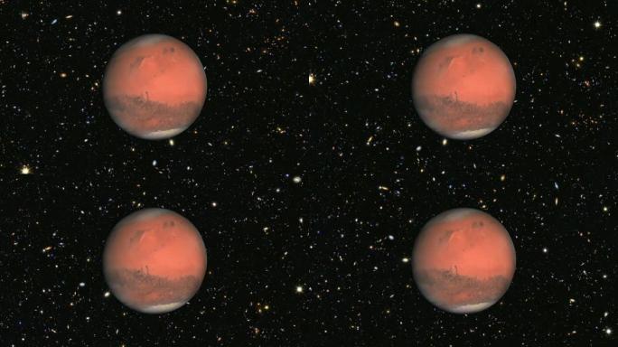 行星火星与恒星和星系