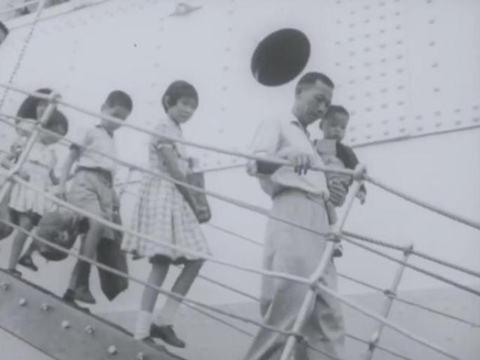 1963年 欢迎在印度受难华侨回湛江