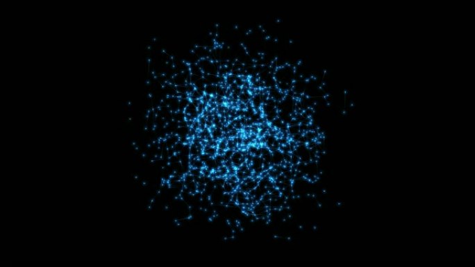 具有动态连接的未来派UI元素。数字连接、人工智能和大数据概念。与阿尔法