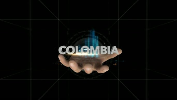 Hand揭示全息图-哥伦比亚