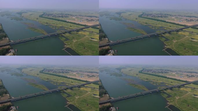 航拍汉江湖北段
