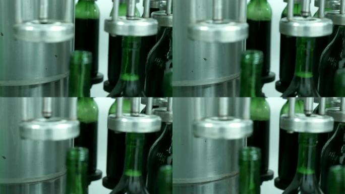 工厂酒瓶灌装生产线