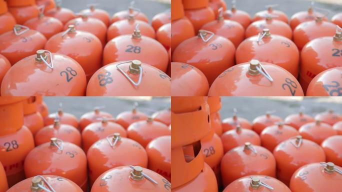 橙色液化石油气罐组