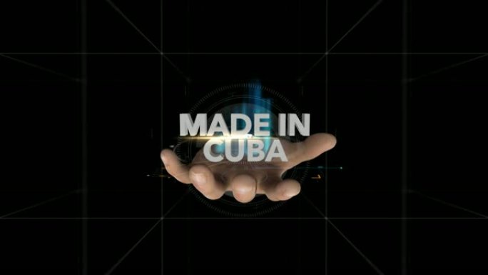Hand揭示全息图-古巴制造