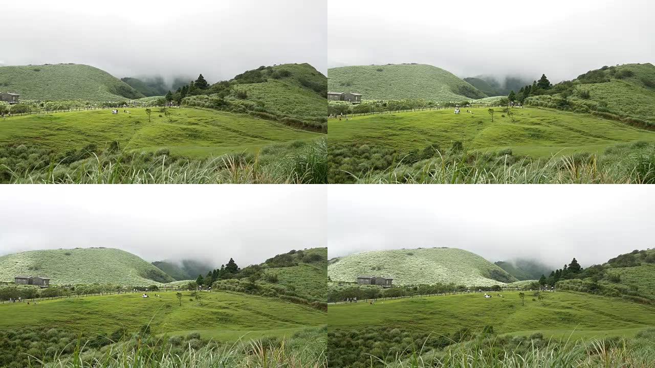 风景山阳明山，台湾。