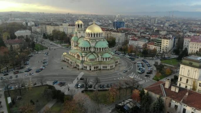 保加利亚索菲亚空中城市中心视频