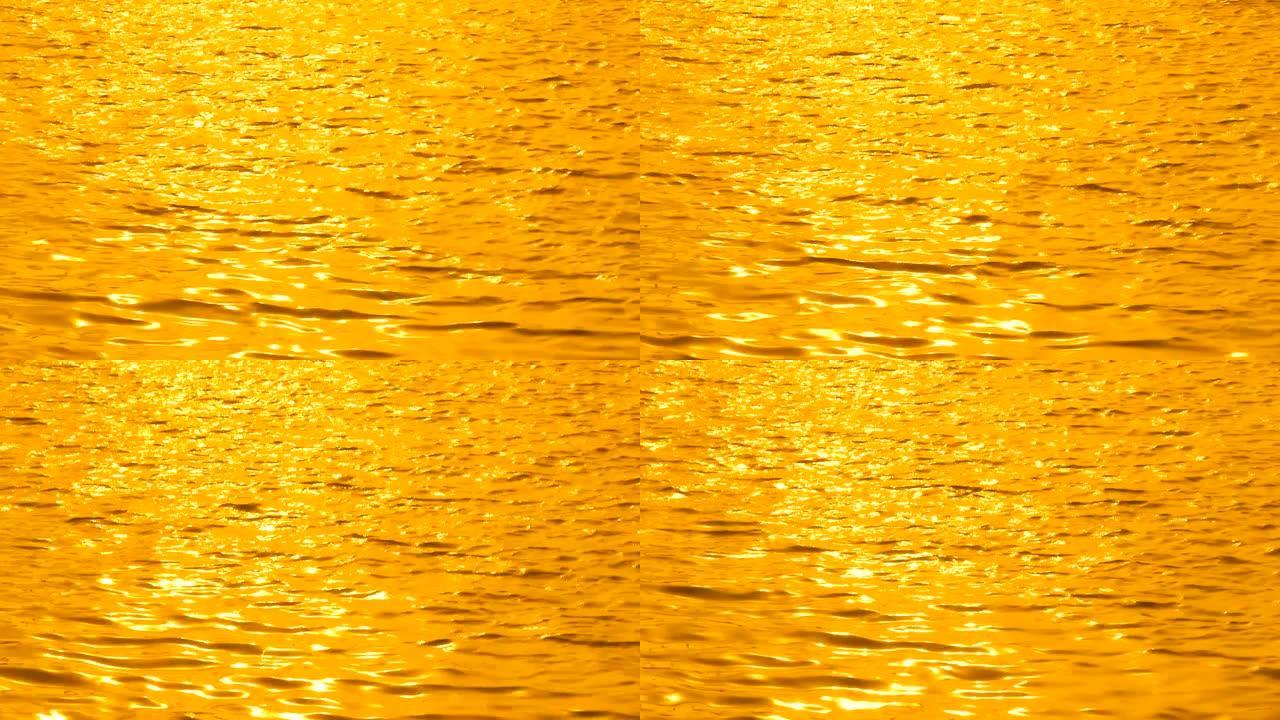 黄色的河上的波浪