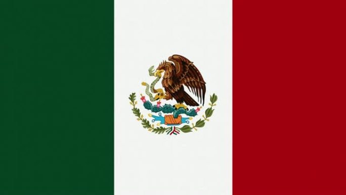 4k墨西哥国旗挥舞无缝循环