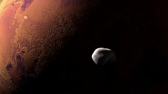 月球火星Deimos，火星II，绕火星行星运行