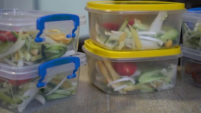 塑料膳食准备容器