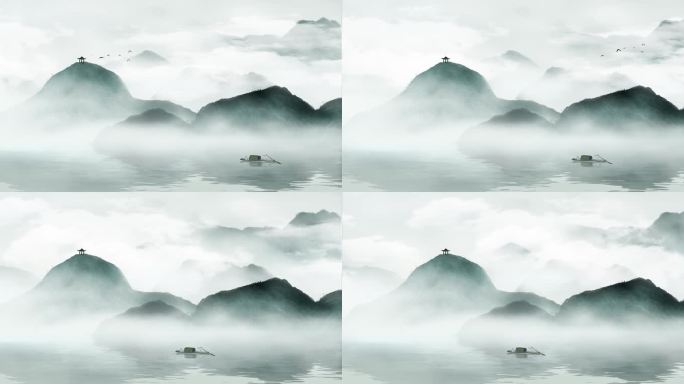 4K意境山水背景视频